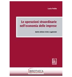 OPERAZIONI STRAORDINARIE NELL'ECONOMIA DELLE IMPRESE