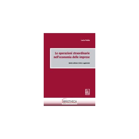 OPERAZIONI STRAORDINARIE NELL'ECONOMIA DELLE IMPRESE