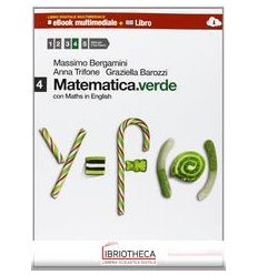 MATEMATICA VERDE CON MATHS IN ENGLISH 4 ED. MISTA