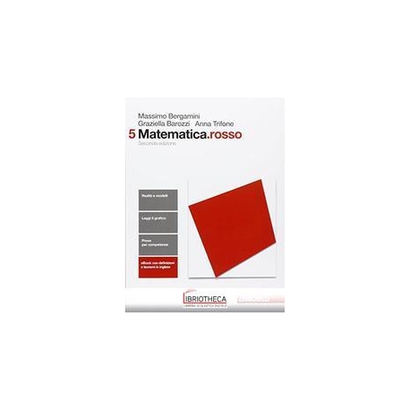 MATEMATICA ROSSO SECONDA ED. 5 ED. MISTA