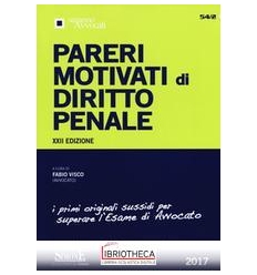 54/2 PARERI MOTIVATI DI DIRITTO PENALE