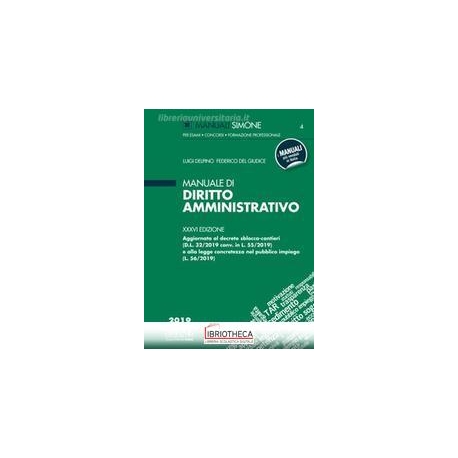 MANUALE DI DIRITTO AMMINISTRATIVO