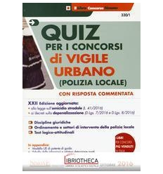 QUIZ CONCORSI VIGILE URBANO(POLIZIA LOCALE(330/1)