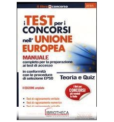 277/1 TEST PER I CONCORSI UNIONE EUROPEA