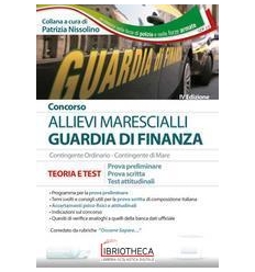 CONCORSO MARESCIALLI GUARDIA DI FINANZA. PROVA PRELI