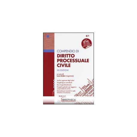 COMPENDIO DI DIRITTO PROCESSUALE CIVILE