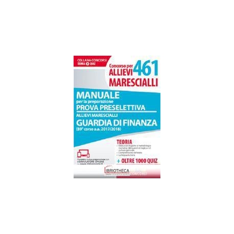 461 ALLIEVI MARESCIALLI GUARDIA FINANZA