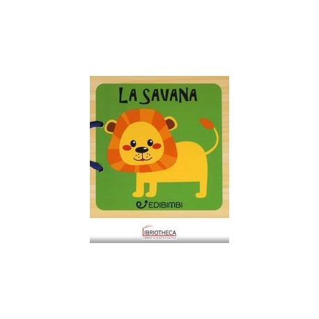 LIBRI IN LEGNO - ANIMALI DELLA SAVANA