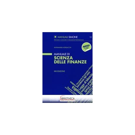 12 MANUALE DI SCIENZA DELLE FINANZE