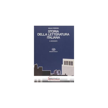 STORIA DELLA LETTERATURA ITALIANA 4