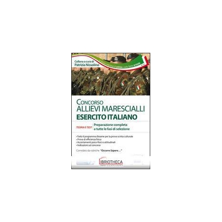 CONCORSO ALLIEVI MARESCIALLI ESERCITO ITALIANO. TEOR