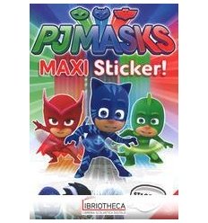 SUPERPIGIAMINI. MAXI STICKER. PJ MASKS. CON ADESIVI.