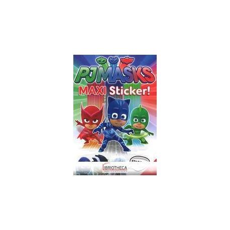 SUPERPIGIAMINI. MAXI STICKER. PJ MASKS. CON ADESIVI.