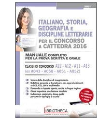 ITALIANO, STORIA, GEOGRAFIA E DISCIPLINE LETTERARIE