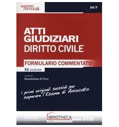 ATTI GIUDIZIARI DIRITTO CIVILE