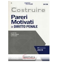 54/5B COSTRUIRE PARERI MOTIVATI PENALE