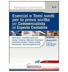 ESERCIZI E TEMI SVOLTI PER LA PROVA SCRITTA PER COMM