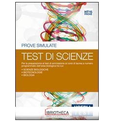 HOEPLI TEST 15 TEST SCIENZE PROVE