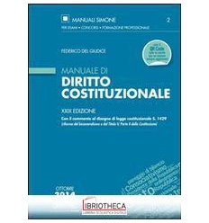 MANUALE DI DIRITTO COSTITUZIONALE