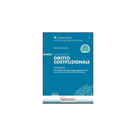 MANUALE DI DIRITTO COSTITUZIONALE