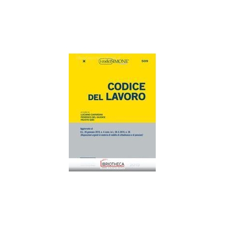 509 CODICE DEL LAVORO