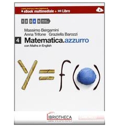 MATEMATICA AZZURRO CON MATHS IN ENGLISH 4 ED. MISTA