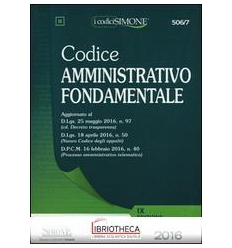 CODICE AMMINISTRATIVO FONDAMENTALE 2016 (506/7)