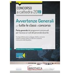 AVVERTENZE GENERALI CONCORSO C