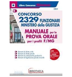 336/3 CONCORSO 2329 FUNZ.MIN.GIUSTIZIA