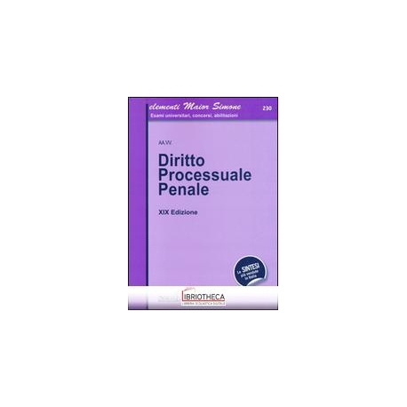 DIRITTO PROCESSUALE PENALE