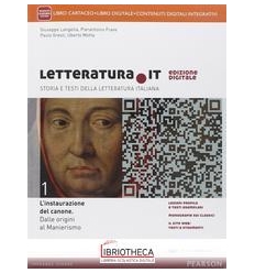 LETTERATURA IT ED. DIGITALE 1 ED. MISTA