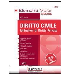 ELEMENTI MAIOR DI DIRITTO CIVILE