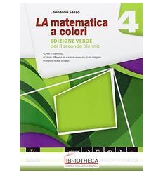 LA MATEMATICA A COLORI ED. VERDE ED.M 4