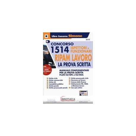 321/2 CONCORSO 1514 ISPETTORI E FUNZION