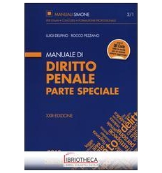 MANUALE DIRITTO PENALE (PARTE SPECIALE) (3/1)