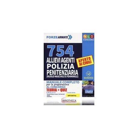 754 ALLIEVI AGENTI POLIZIA PENITENZIARIA (RUOLO MASC