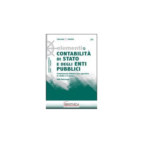 271 ELEMENTI DI CONTABILITÃ  DI STATO E