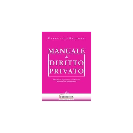 MANUALE DI DIRITTO PRIVATO