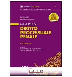 MANUALE DI DIRITTO PROCESSUALE PENALE