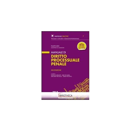 MANUALE DI DIRITTO PROCESSUALE PENALE