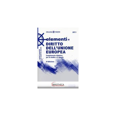 207/1 ELEMENTI DI DIRITTO DELL'UNIONE EU