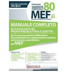 CONCORSO PER 80 MEF - COLLABORATORI AMMINISTRATIVI C