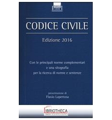 CODICE CIVILE 2016