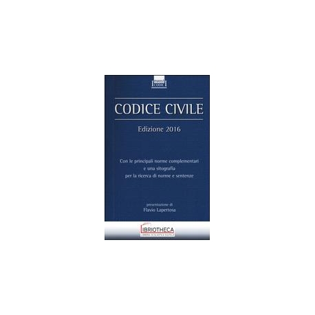 CODICE CIVILE 2016