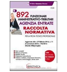 313/4 AGENZIA ENTRATE 892 FUNZIONARI AMM