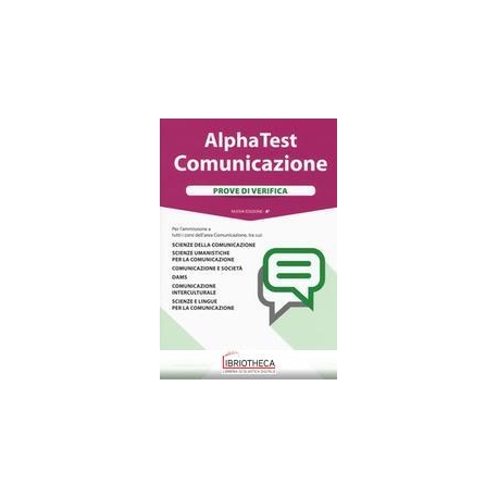 ALPHA TEST COMUNICAZIONE. PROVE DI VERIFICA