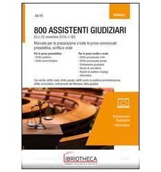 800 ASSISTENTI GIUDIZIARI MANUALE