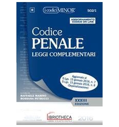 CODICE PENALE LEGGI COMPLEMENTARI