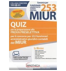 CONCORSO PER 253 FUNZIONARI AMMINISTRATIVI GIURIDICI