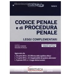 COD.PENALE PROC.PENA.2019 MINOR